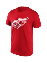 Fanatics Red 100% Cotton Detroit Wings Primary Logo Graphic T-Shirt - Image 3 of 3
