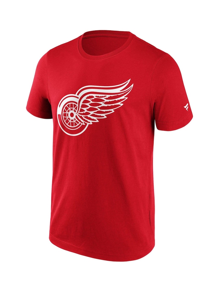 Fanatics Red 100% Cotton Detroit Wings Primary Logo Graphic T-Shirt - Image 3 of 3