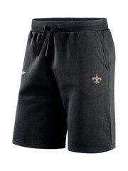 Fanatics New Orleans Saints Primary Logo Graphic Fleece Black Shorts - Image 3 of 3