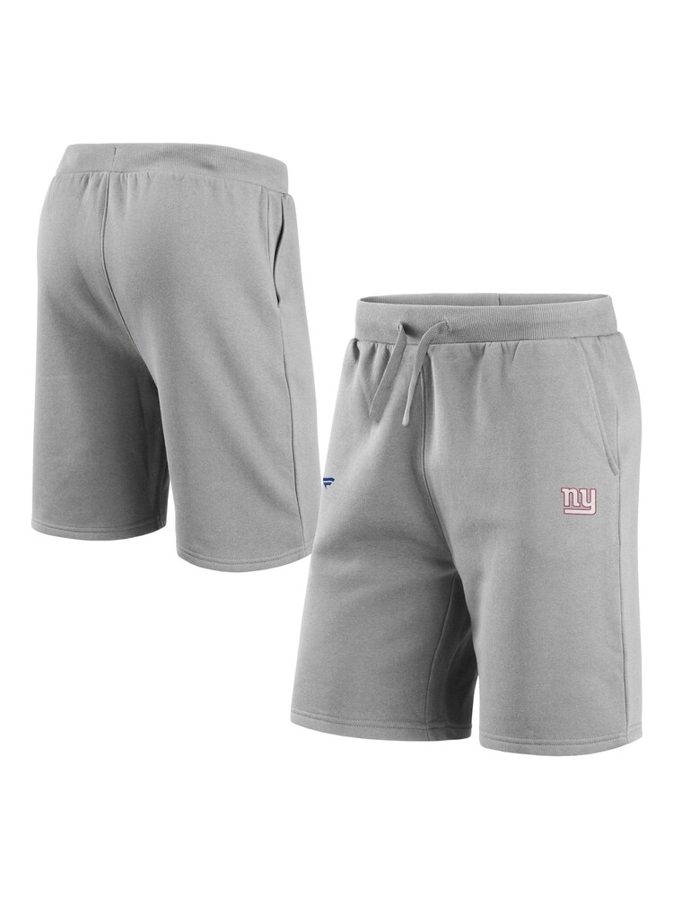 Fanatics Grey New York Giants Primary Logo Graphic Fleece Shorts - Image 1 of 3