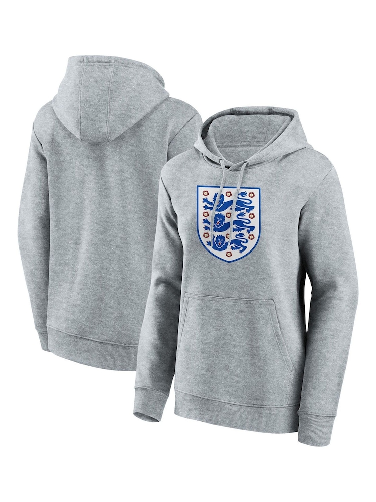 Fanatics Womens Large Grey England Essentials Crest Hoodie - Image 1 of 3