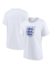 Fanatics Womens Large 100% Cotton England Essentials Crest White T-Shirt - Image 1 of 3