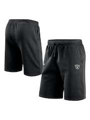 Fanatics Las Vegas Raiders Primary Logo Graphic Fleece Black Shorts - Image 1 of 3