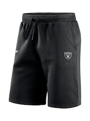 Fanatics Las Vegas Raiders Primary Logo Graphic Fleece Black Shorts - Image 3 of 3