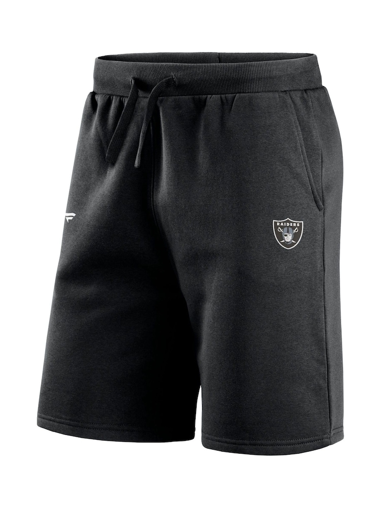 Fanatics Las Vegas Raiders Primary Logo Graphic Fleece Black Shorts - Image 3 of 3