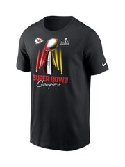 Fanatics 100% Cotton Kansas City Chiefs Nike Super Bowl Champions 2023 Trophy Black T-Shirt - Image 3 of 3