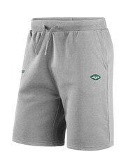 Fanatics Grey New York Jets Primary Logo Graphic Fleece Shorts - Image 2 of 3