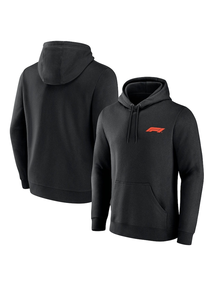 Fanatics Small Formula 1 Essentials Logo Overhead Black Hoodie - Image 1 of 3