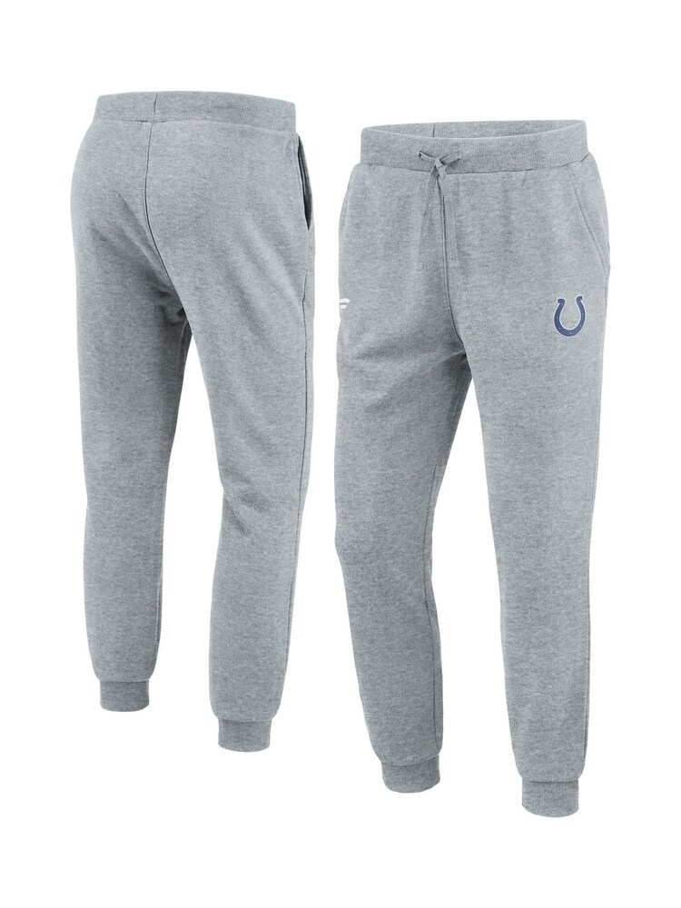 Fanatics Grey Indianapolis Colts Primary Logo Graphic Fleece Joggers - Image 1 of 3