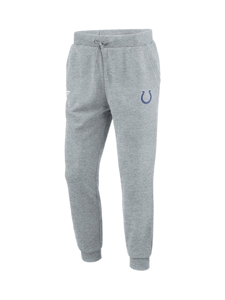 Fanatics Grey Indianapolis Colts Primary Logo Graphic Fleece Joggers - Image 3 of 3