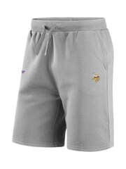 Fanatics Grey Minnesota Vikings Primary Logo Graphic Fleece Shorts - Image 3 of 3