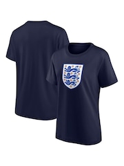 Fanatics Womens Small Blue 100% Cotton England Essentials Crest T-Shirt - Image 1 of 3