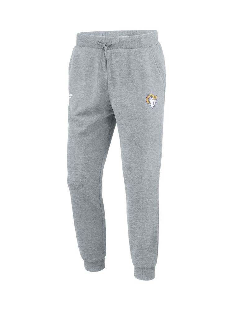 Fanatics Grey Los Angeles Rams Primary Logo Graphic Fleece Joggers - Image 3 of 3