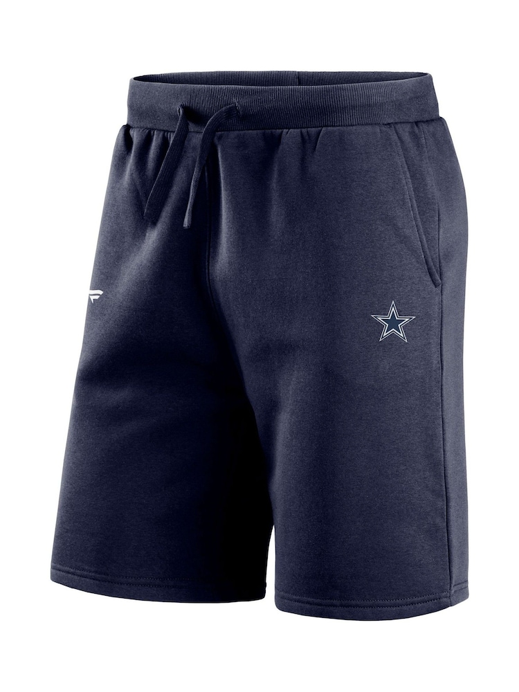 Fanatics Blue Dallas Cowboys Primary Logo Graphic Fleece Shorts - Image 3 of 3