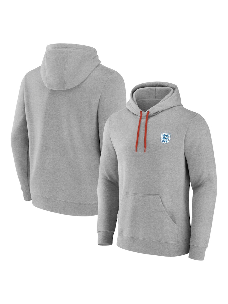Fanatics Small Grey England Essentials Crest Hoodie - Image 1 of 3