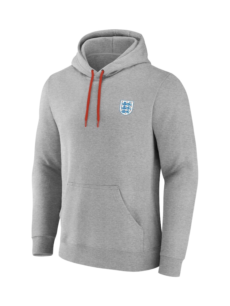 Fanatics Small Grey England Essentials Crest Hoodie - Image 3 of 3 Fanatics Small Grey England Essentials Crest Hoodie - Image 3 of 3