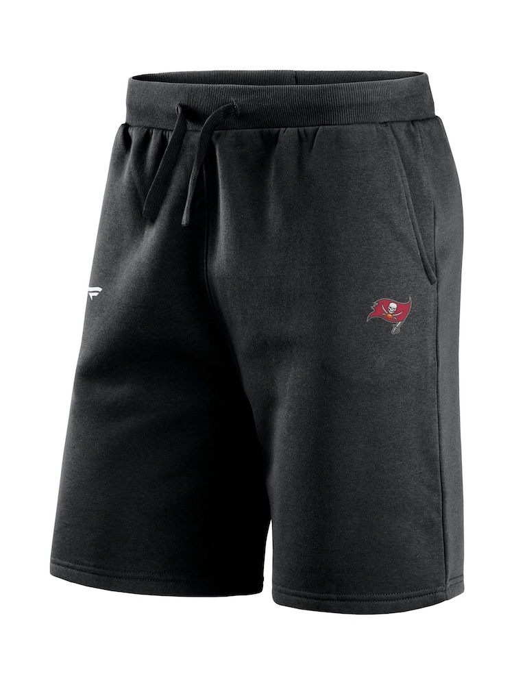 Fanatics Tampa Bay Buccaneers Primary Logo Graphic Fleece Black Shorts - Image 3 of 3