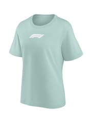 Fanatics Womens Oversized Green 100% Cotton Formula 1 Mono Logo Graphic T-Shirt - Image 3 of 3