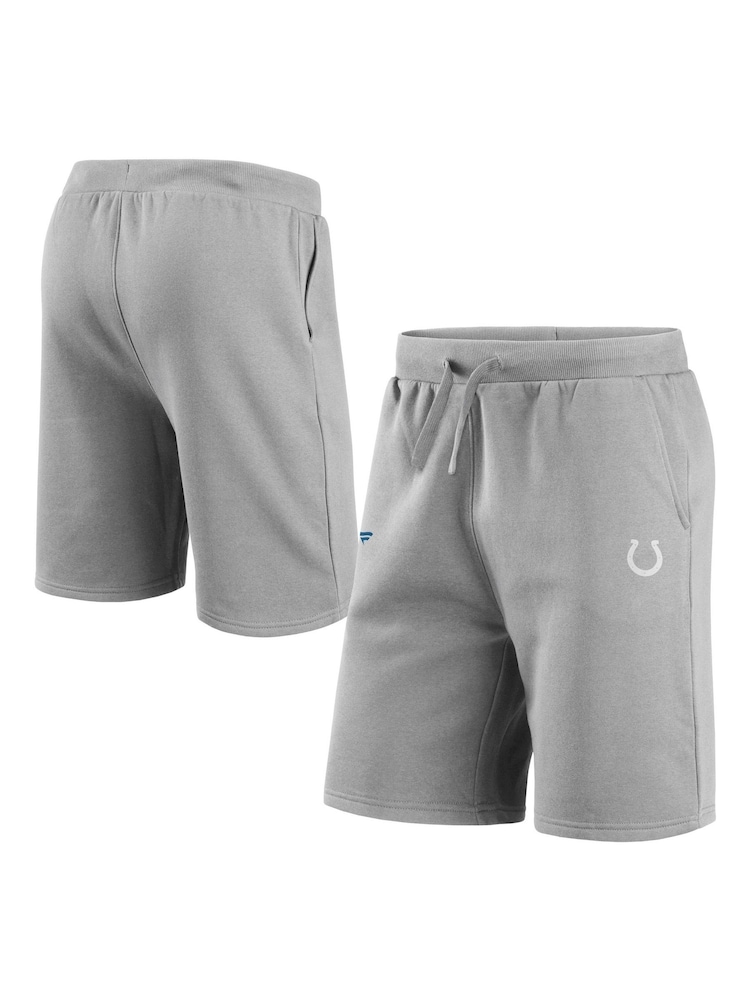 Fanatics Grey Indianapolis Colts Primary Logo Graphic Fleece Shorts - Image 1 of 3