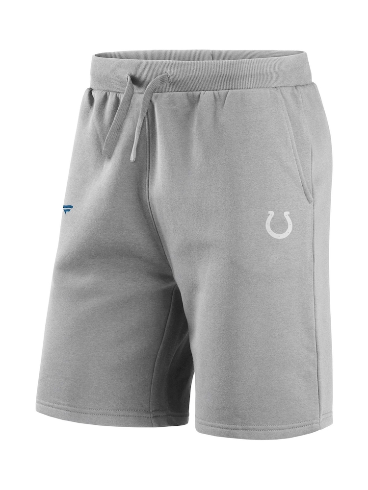 Fanatics Grey Indianapolis Colts Primary Logo Graphic Fleece Shorts - Image 3 of 3