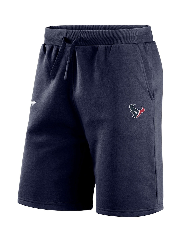 Fanatics Blue Houston Texans Primary Logo Graphic Fleece Shorts - Image 3 of 3 Fanatics Blue Houston Texans Primary Logo Graphic Fleece Shorts - Image 3 of 3
