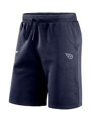 Fanatics Blue Tennessee Titans Primary Logo Graphic Fleece Shorts - Image 2 of 3