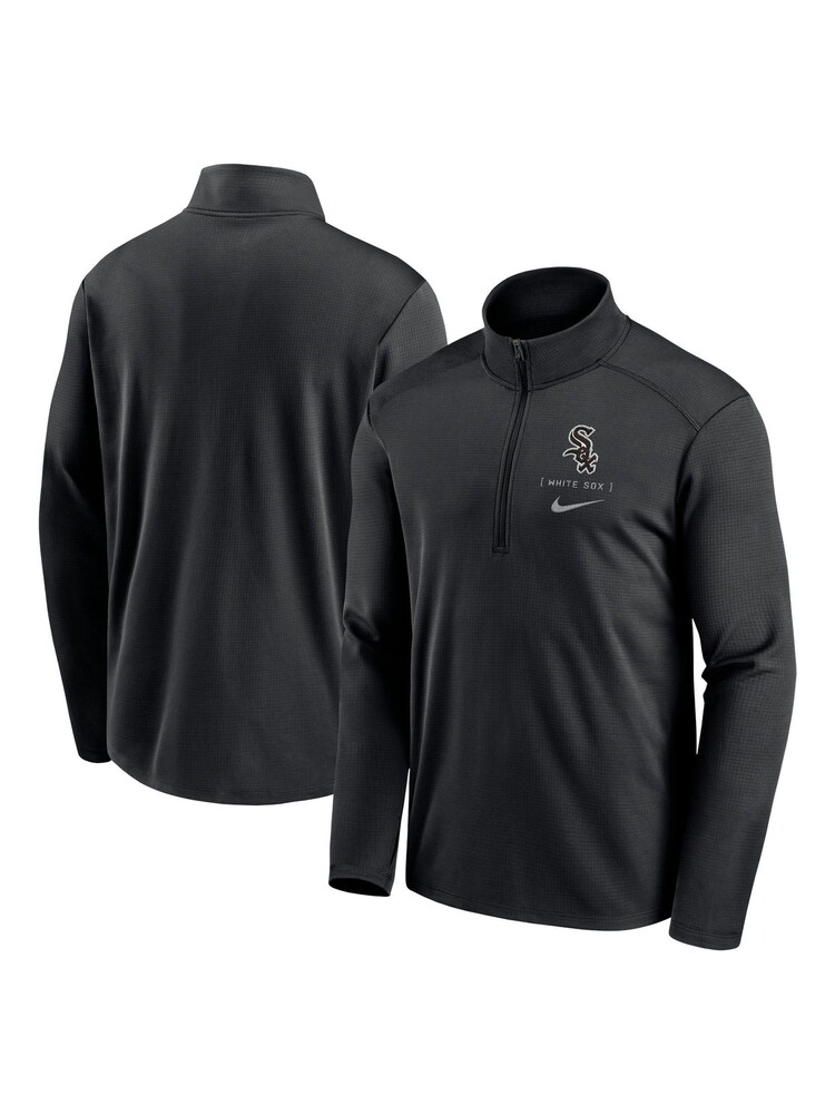Fanatics Chicago White Sox Franchise Logo Pacer Black Sweat Top - Image 1 of 3