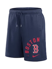 Fanatics Boston Red Sox Arched Kicker Fleece Blue Shorts - Image 3 of 3