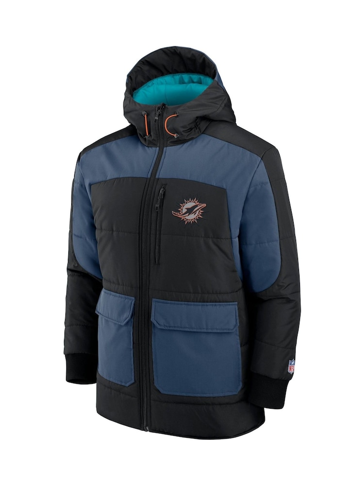 Fanatics Miami Dolphins Fantech Padded Black Jacket - Image 2 of 3
