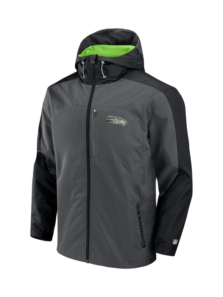 Fanatics Grey Seattle Seahawks Hybrid Jacket - Image 2 of 3