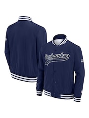 Fanatics Blue Seattle Seahawks Sateen Jacket - Image 1 of 3