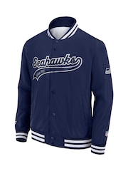 Fanatics Blue Seattle Seahawks Sateen Jacket - Image 3 of 3