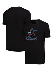 Fanatics 100% Cotton Miami Marlins Primary Logo Graphic Black T-Shirt - Image 1 of 3