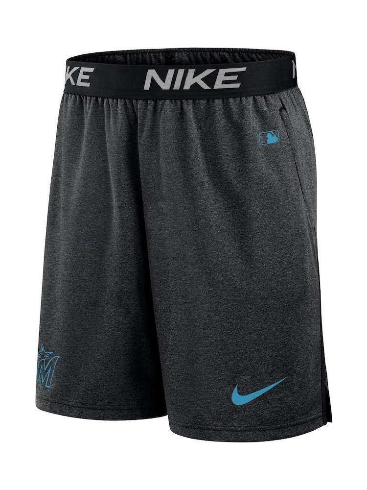 Fanatics Dri-FIT Grey Miami Marlins Authentic Shorts - Image 3 of 3