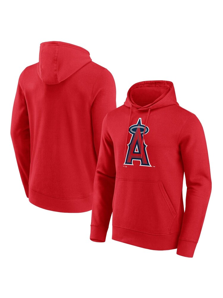 Fanatics Red Los Angels Of Anaheim Primary Logo Graphic Hoodie - Image 1 of 3