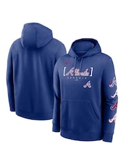 Fanatics Blue Atlanta Braves City Connect Club Fleece Hoodie - Image 1 of 3