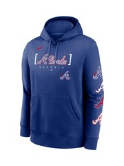 Fanatics Blue Atlanta Braves City Connect Club Fleece Hoodie - Image 3 of 3