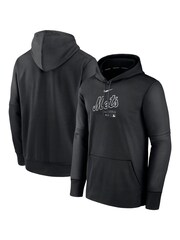 Fanatics New York Mets Authentic Therma Fleece Black Hoodie - Image 1 of 3