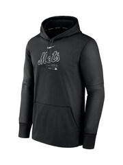 Fanatics New York Mets Authentic Therma Fleece Black Hoodie - Image 3 of 3