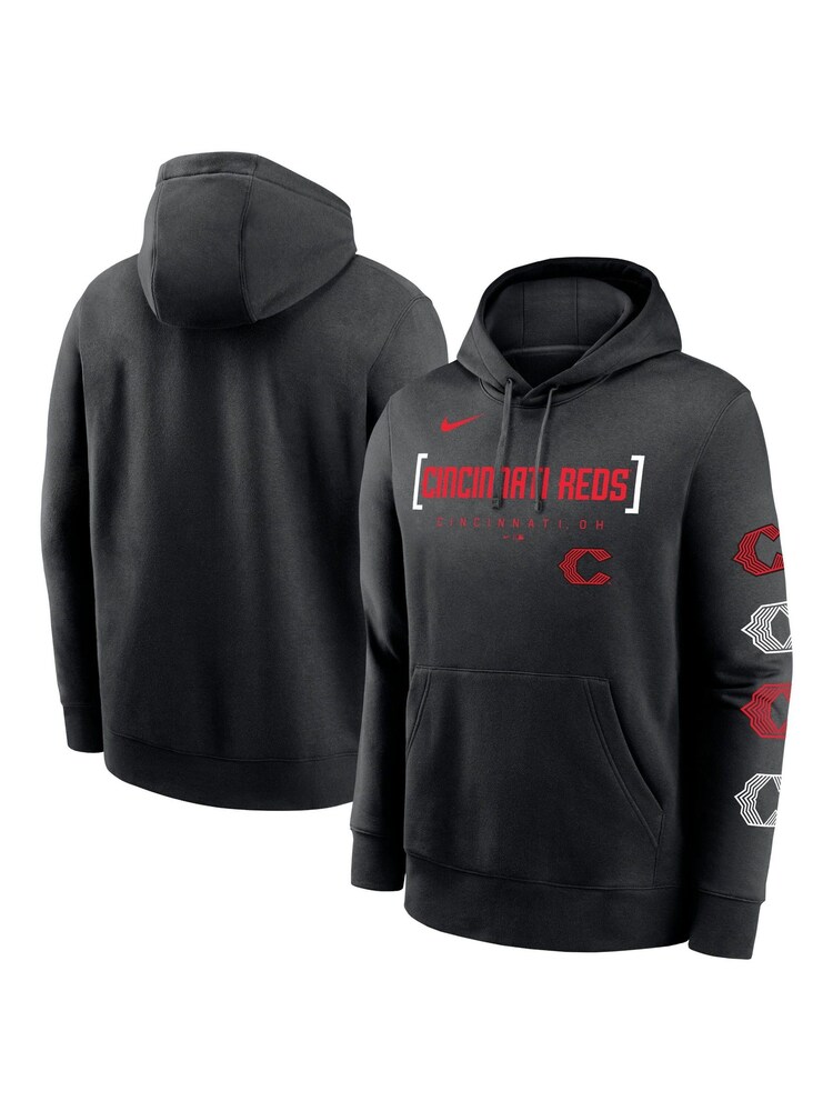 Fanatics Cincinnati City Connect Club Fleece Black Hoodie - Image 1 of 3