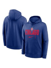 Fanatics Blue Chicago Cubs Club Slack Fleece Hoodie - Image 1 of 3