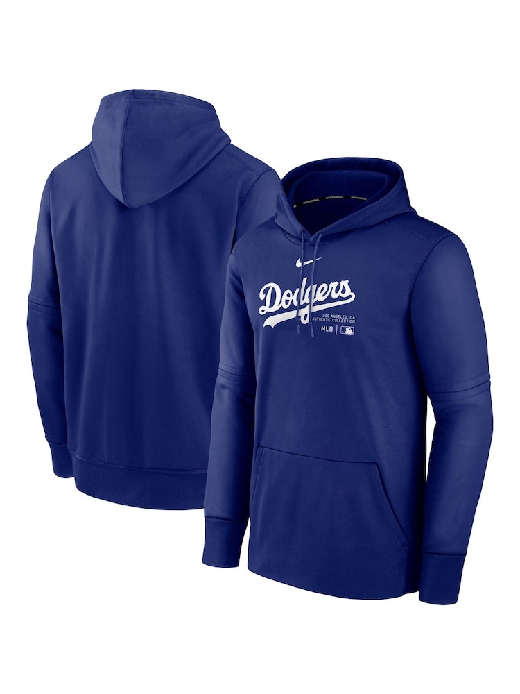 Fanatics Blue Los Angeles Dodgers Authentic Therma Fleece Hoodie - Image 1 of 3