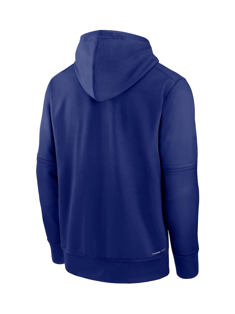 Fanatics Blue Los Angeles Dodgers Authentic Therma Fleece Hoodie - Image 2 of 3