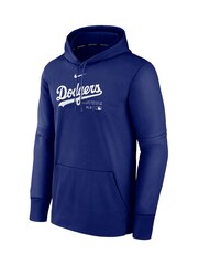 Fanatics Blue Los Angeles Dodgers Authentic Therma Fleece Hoodie - Image 3 of 3