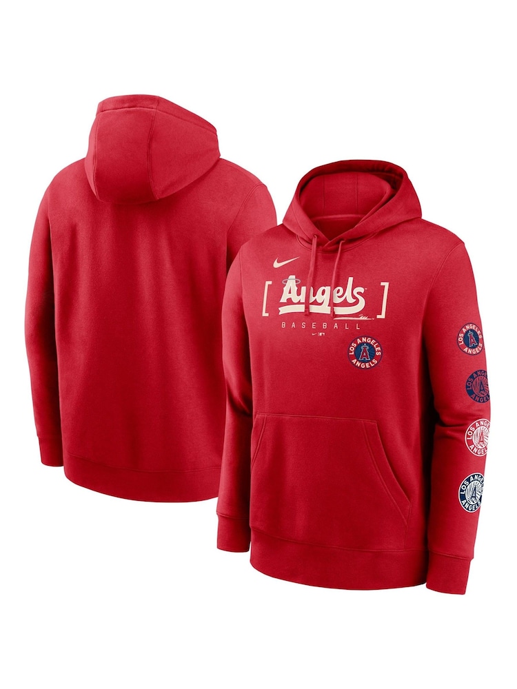 Fanatics Red Los Angeles Angels City Connect Club Fleece Hoodie - Image 1 of 3