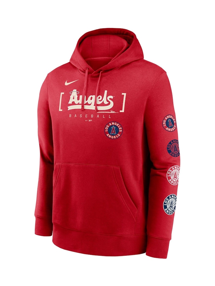 Fanatics Red Los Angeles Angels City Connect Club Fleece Hoodie - Image 3 of 3