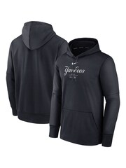 Fanatics New York Yankees Authentic Therma Fleece Black Hoodie - Image 1 of 3