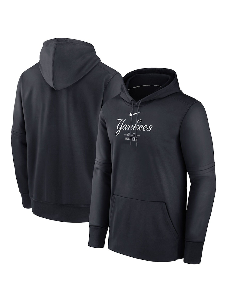 Fanatics New York Yankees Authentic Therma Fleece Black Hoodie - Image 1 of 3
