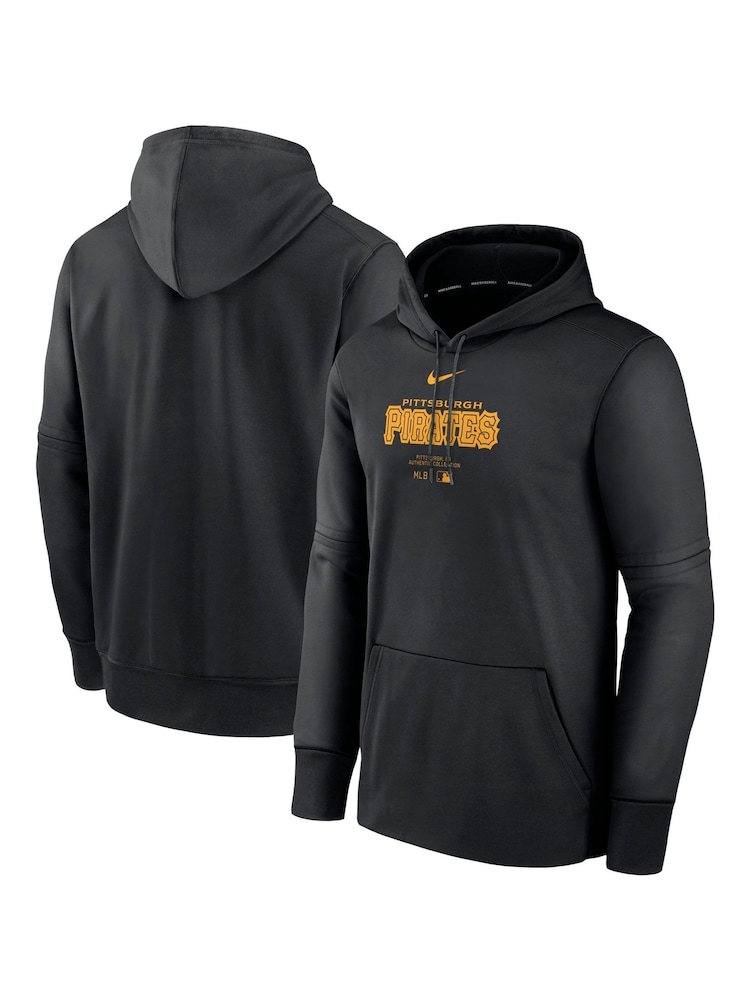 Fanatics Pittsburgh Pirates Authentic Therma Fleece Negru Hanorac cu glugă - Image 1 of 3