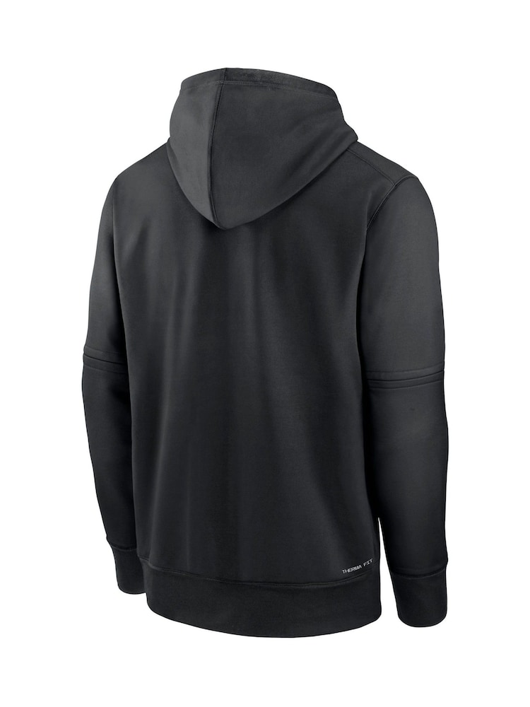 Fanatics Pittsburgh Pirates Authentic Therma Fleece Negru Hanorac cu glugă - Image 3 of 3